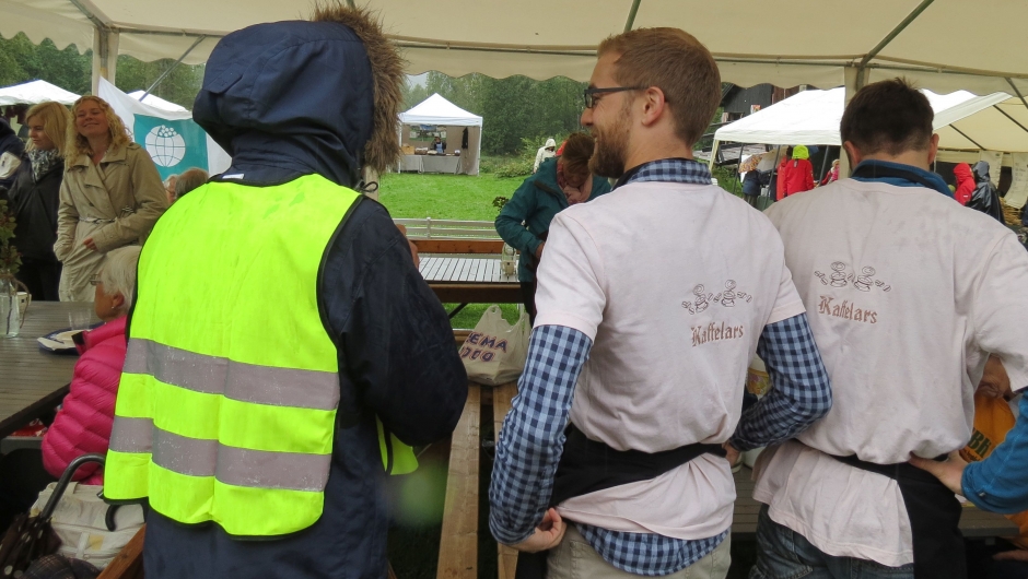 Parkeringsvakter og KaffeLarser mot slutten av dagen