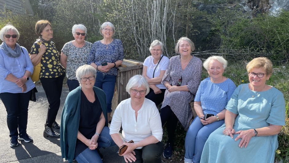 Alfhild, Aud Brit, Peggy, Anne Sigrid, Rigmor, Sissel, Mariann, Marit-Anne, Hilde og Berit