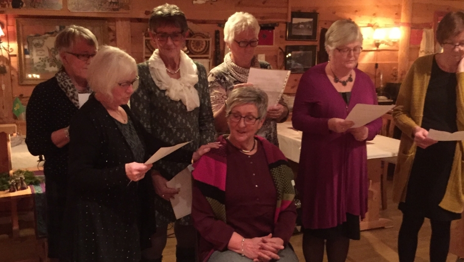 Me gjorde og litt stas på tidligare leiar, ( som gjekk av no i høst) LilliAnn Drønen