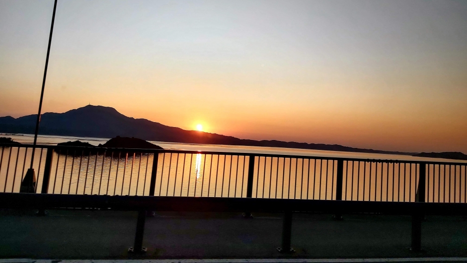 Utsikt frå Stordbrua på veg heim.