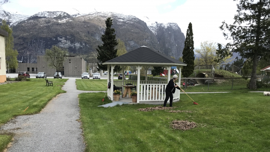 Var heldig med veret,- fint i hagen! Var heldig med veret,- fint i hagen!