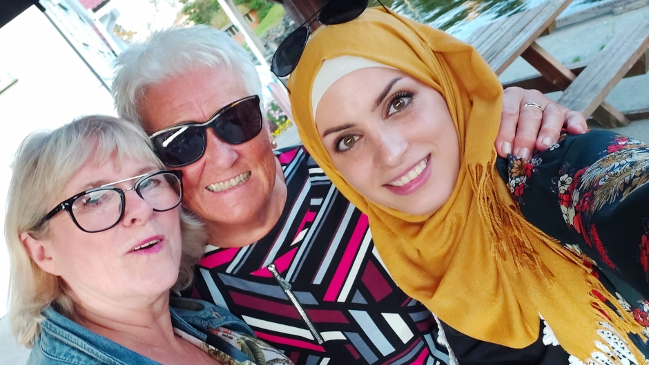 Solveig Thomassen,Elin Korneliussen og Alaa Alshaer