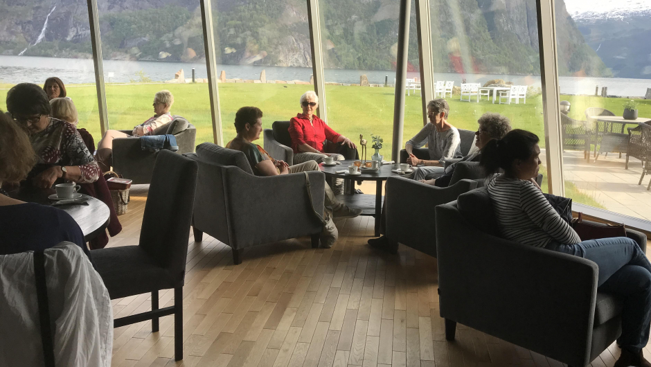 Fin utsikt i den nye stova. Fin utsikt i den nye stova.