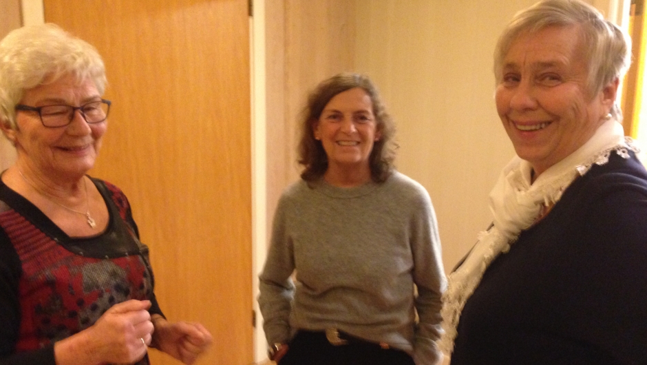 Hyggelig at Anne som har flyttet ut av bygda, kom på besøk!