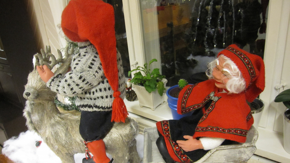 Frivilligsentralen er pyntet til jul Frivilligsentralen er pyntet til jul