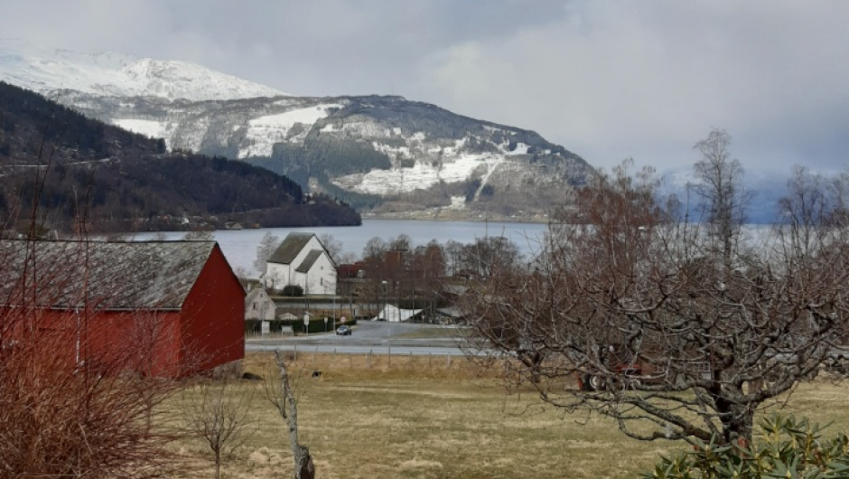 Utsikt i Kinsarvik Foto: Helene Olsen