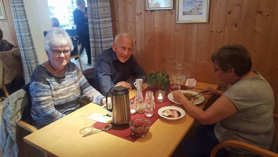 Mange blide fjes hos oss i dag.