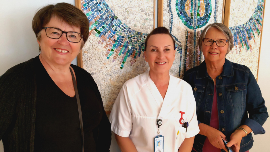 Fra. V. Vigdis Amlien-Kristiansen, Andrea Lilleengen og Kari Nordhagen.
