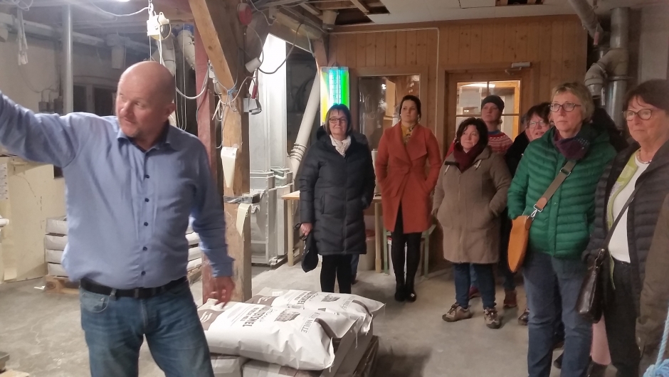 Omvisning på mølla