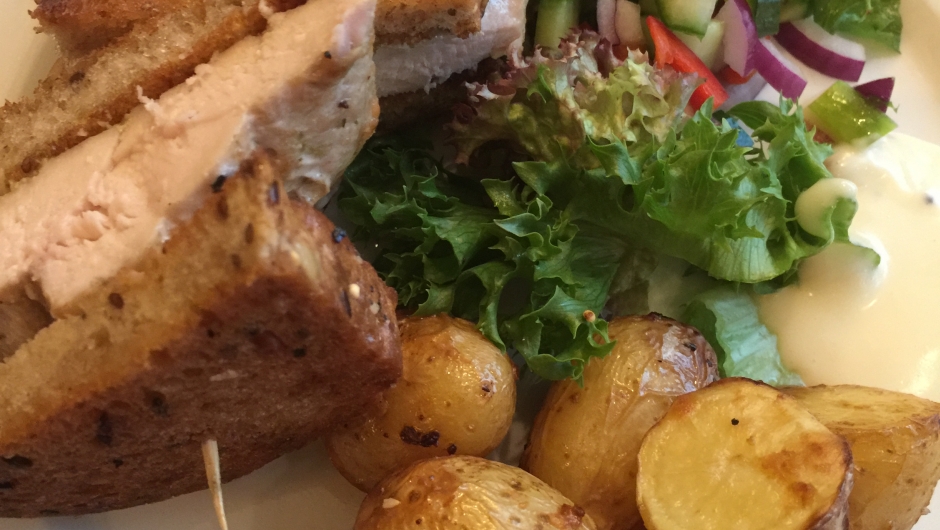 Kyllingsandwich til lunsj