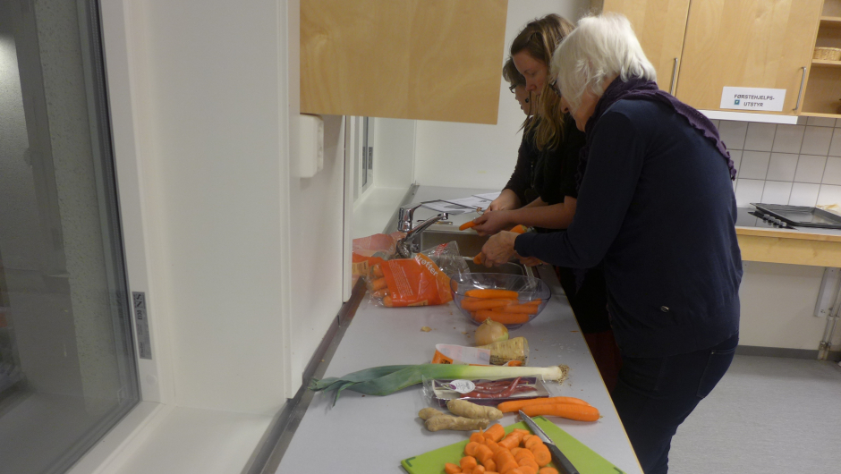 Her skal det bli suppe.