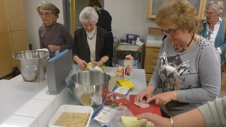 Godt igang med pailaging.