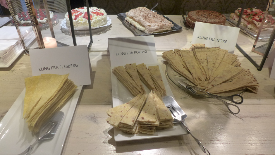 Imponerande mange ulike lefsetyper. Her frå Flesberg, Rollag og Nore.