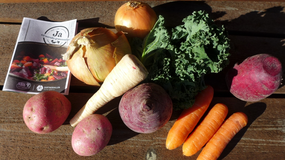 Flotte norske grønsaker.
