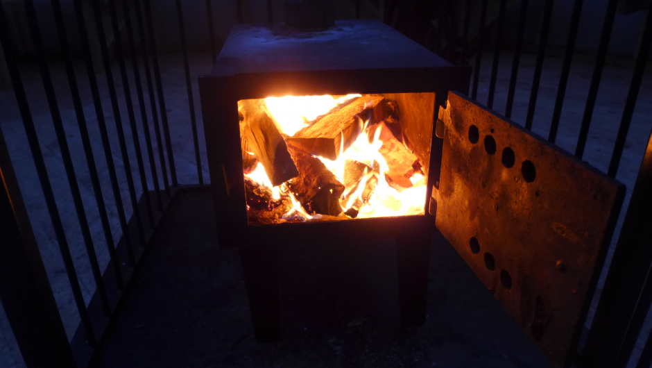 Nysethuldra hadde fyra godt i omnen før turfølgjet kom.