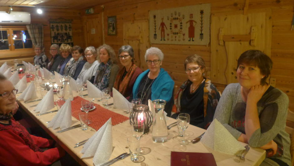 Ein flott kveld med god mat og godt selskap.