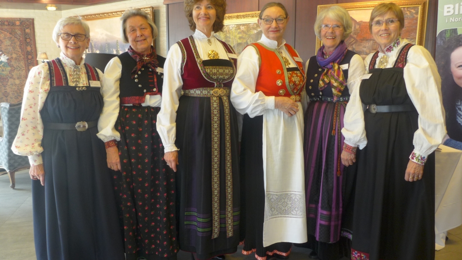 Styret for 2018, Else Hval, Marit Stevning, Frøydis Løkensgård, Leiar Sølvi Jødal, Helga Wetterhus, Inger Margrethe Medhus