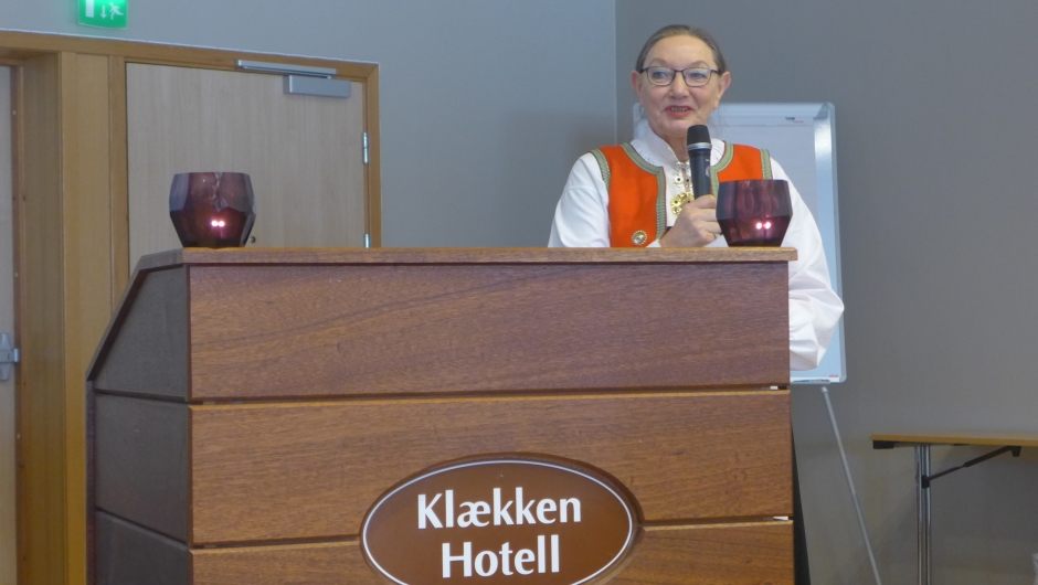 Sølvi ønsker velkommen.