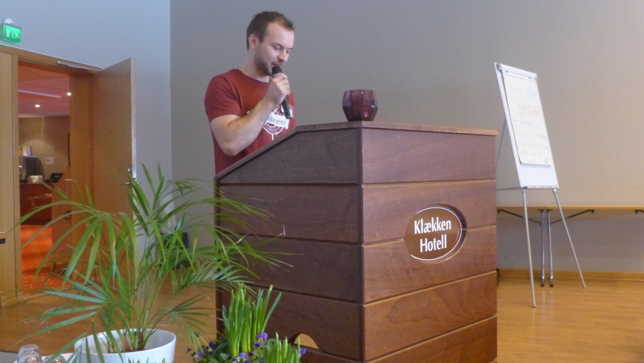 Eryk Oskar Swiergon frå BBU. Petter Bøe Hørtvedt var også med frå BBU