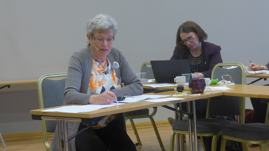 May Britt Dannemark leia oss godt gjennom årsmøtet.