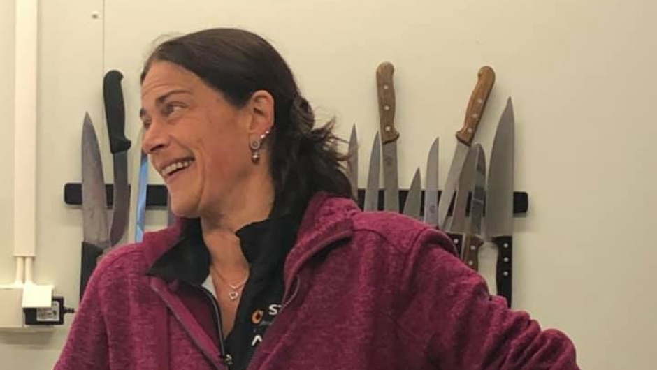 Marianne på kjøkkenet