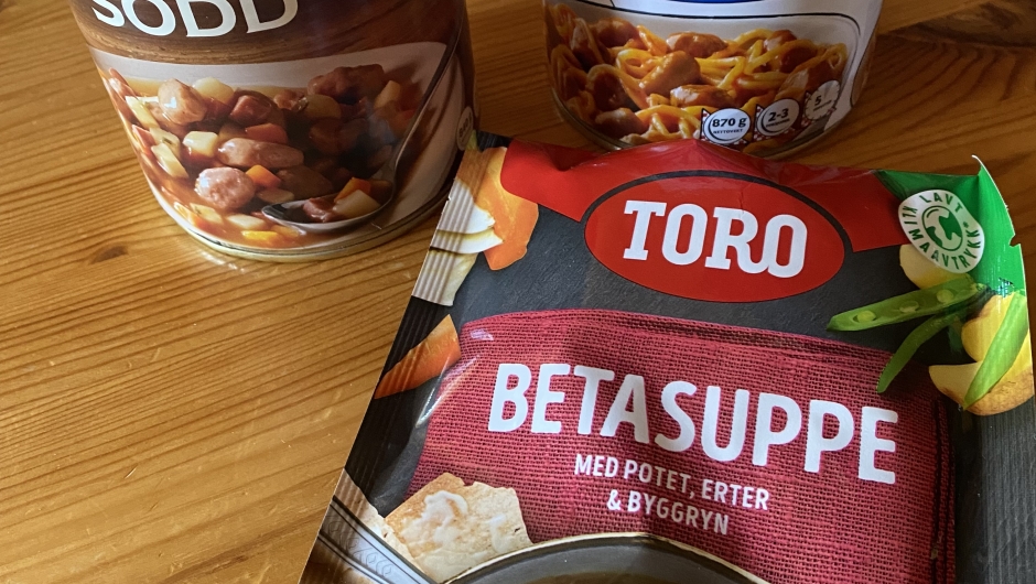 Middagstips til beredskapslageret Middagstips til beredskapslageret