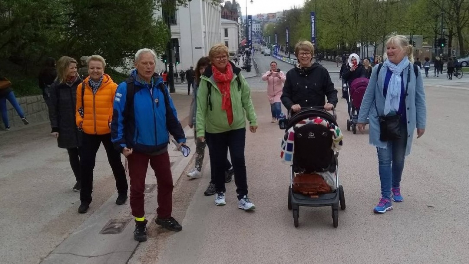 På vei opp mot Slottet