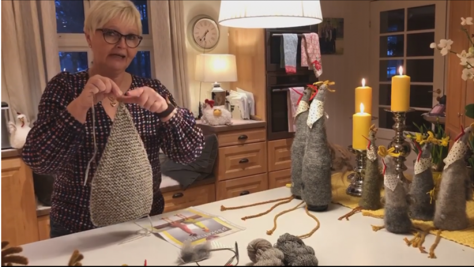 Først må en strikke "kropp"... Først må en strikke "kropp"