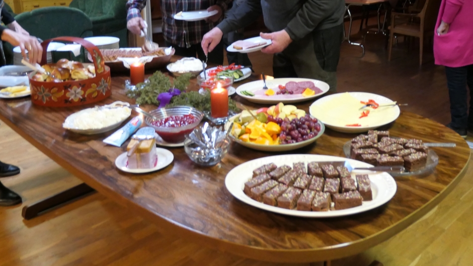 Kveldsmaten er servert.