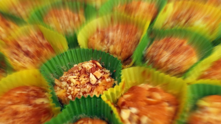 Eplemuffins med mandlar