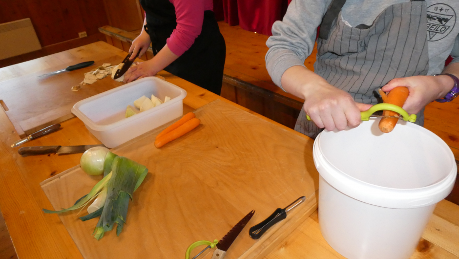 Grønnsaker til kraftkjelen.