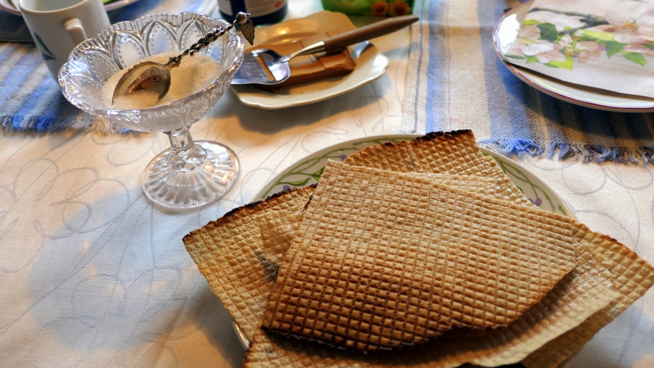 - og så vart det krotakaker på bordet