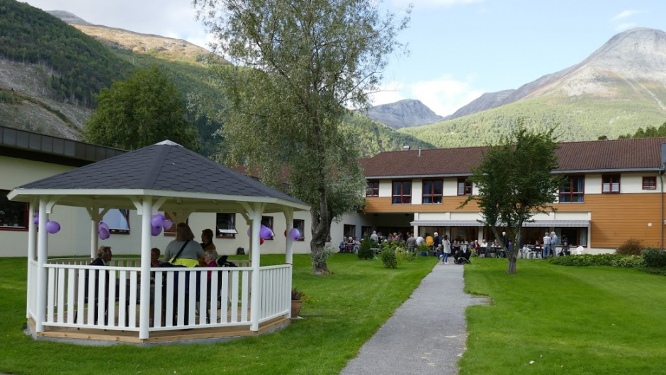 Paviljongen i bruk. Paviljongen i bruk.