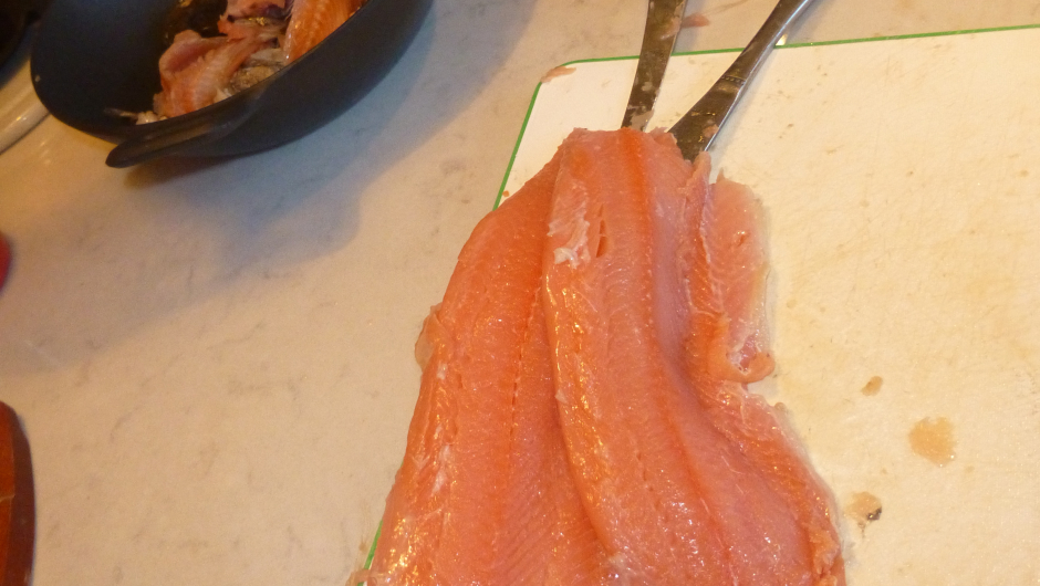 Filetene er renset frie for skinn og bein