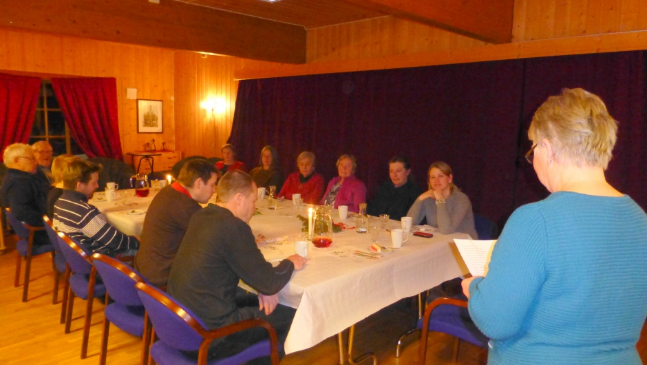 Takketale på rim. Foto: Berit H. Simensen Takketale på rim