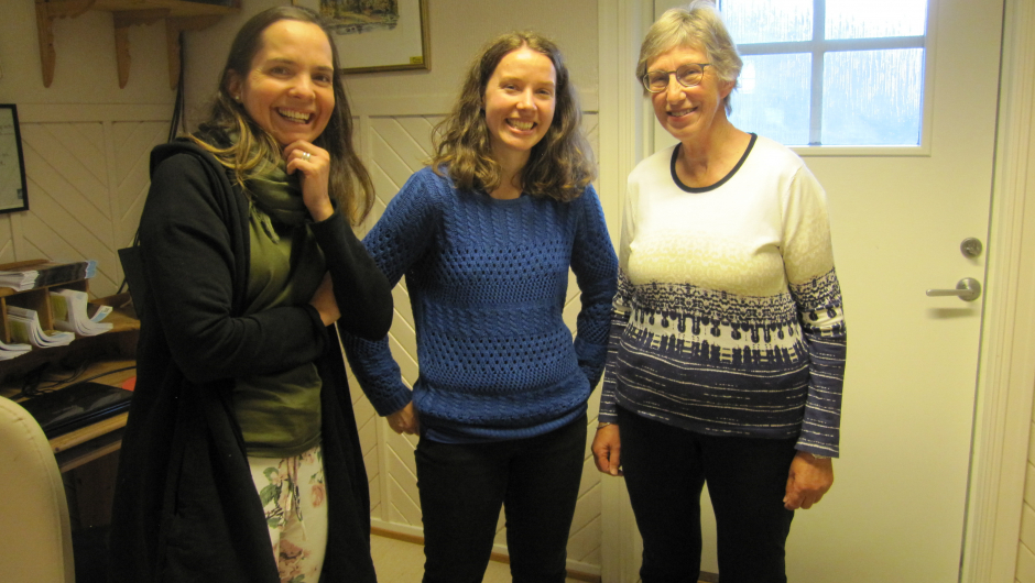 Rannveig M Jacobsen sammen med Tina og Liv Rannveig M Jacobsen sammen med Tina og Liv