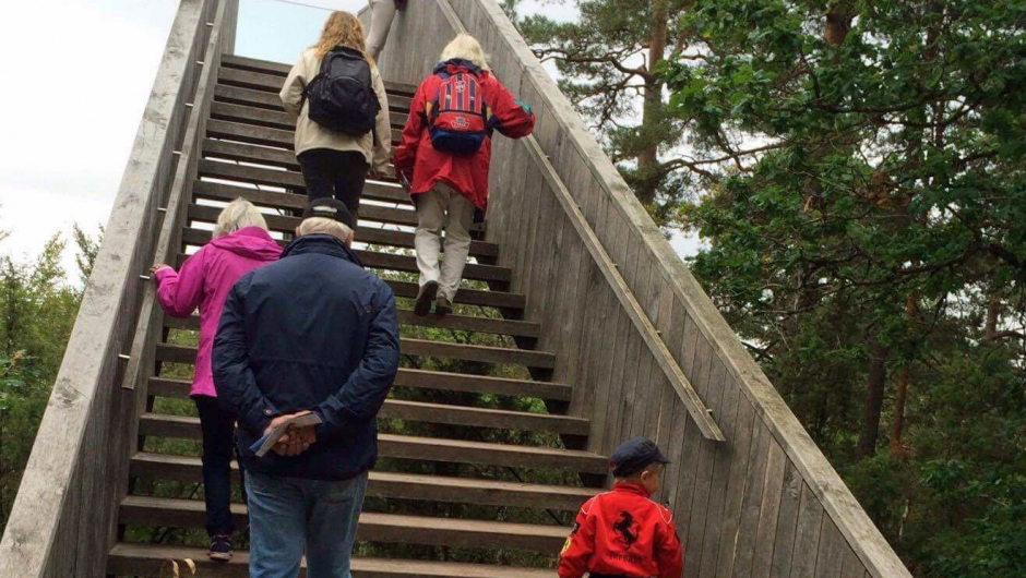 "Himmelstigen", på toppen her har også noen giftet seg :) Opp "himmelstigen"