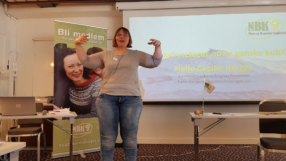 Helle Berger, kommunikasjonsrådgiver i Norges Bygdekvinnelag Helle Berger, kommunikasjonsrådgiver i Norges Bygdekvinnelag