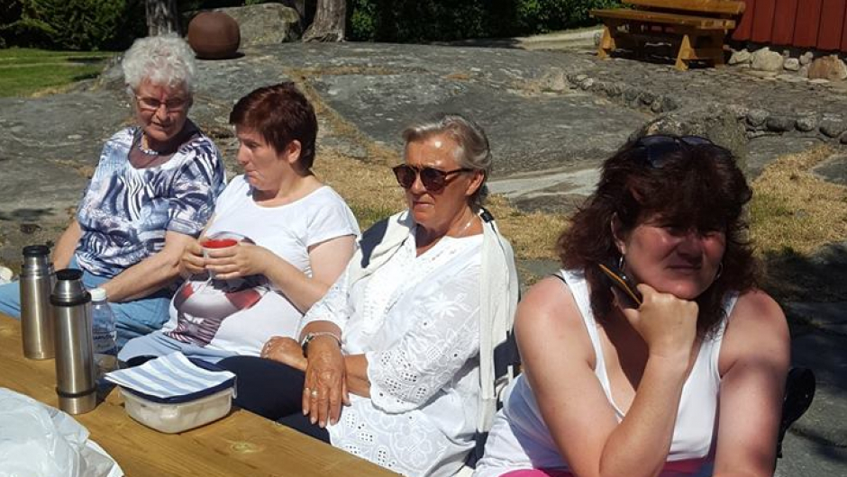 Mat og drikke pause måtte vi ha.