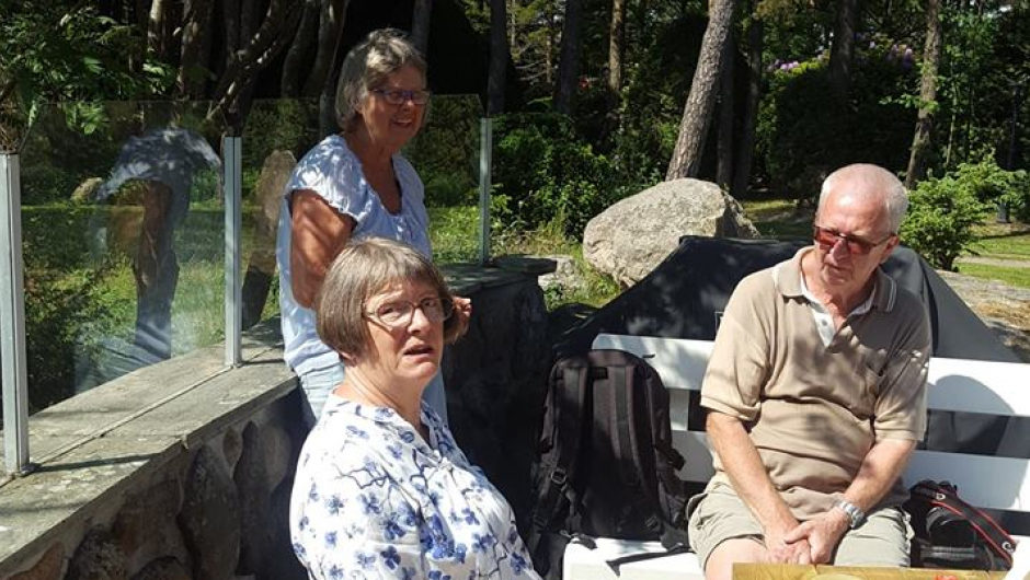 Grethe og 2 nye venner fra Fetsund Hagelag.