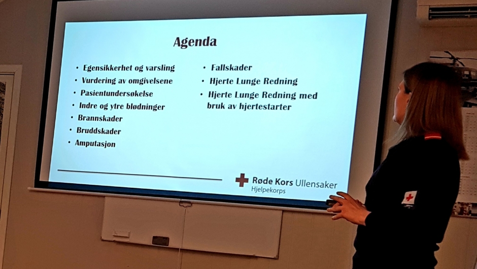 Førstehjelpsundervisning ved Røde Kors