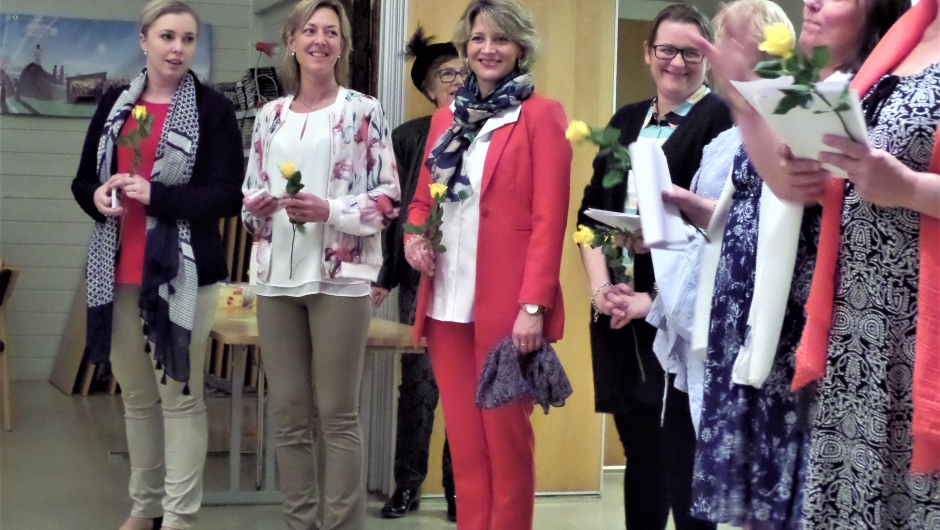 Fra mannekengoppvisningen i april Fra mannekengoppvisningen i april