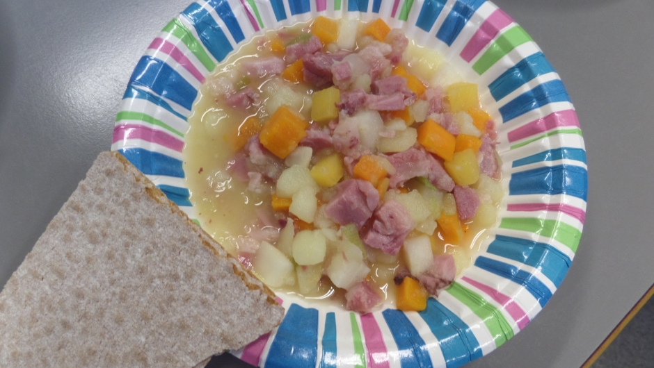 Høstsuppe med svineknoke