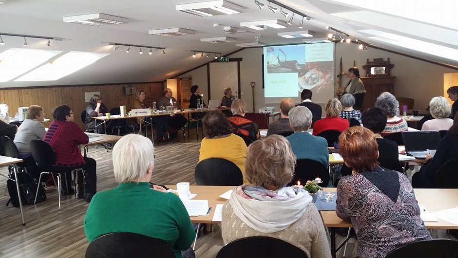 Ingvild Espelin fra Selbu Spinneri holdt en interessant foredrag