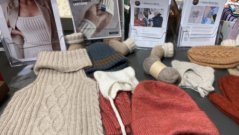 Fin utstilling av ferdige produkt. Foto: Bjørg Håland