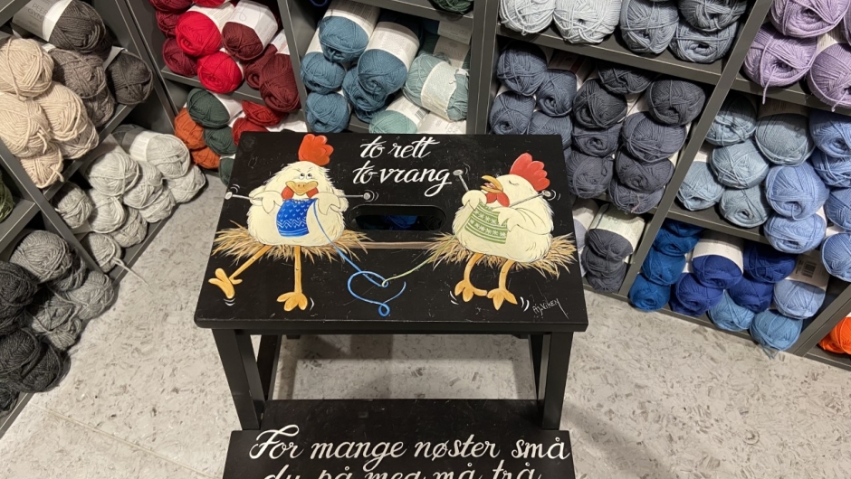 Fin lita trapp. Foto: Bjørg Håland