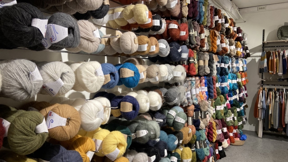 Metervis med fint garn. Foto: Bjørg Håland