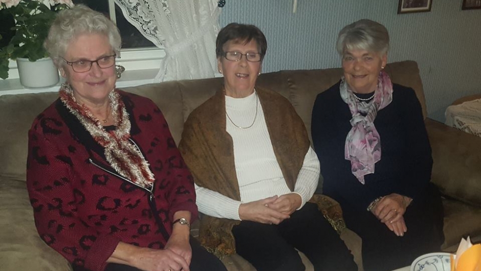 Et fint trekløver: Grethe, Petra og Reidun