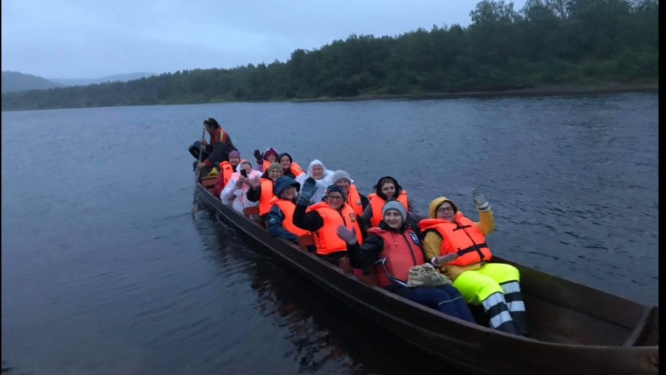 Kjekt med tur på Karasjohka tross regn Kjekt med tur på Karasjohka tross regn