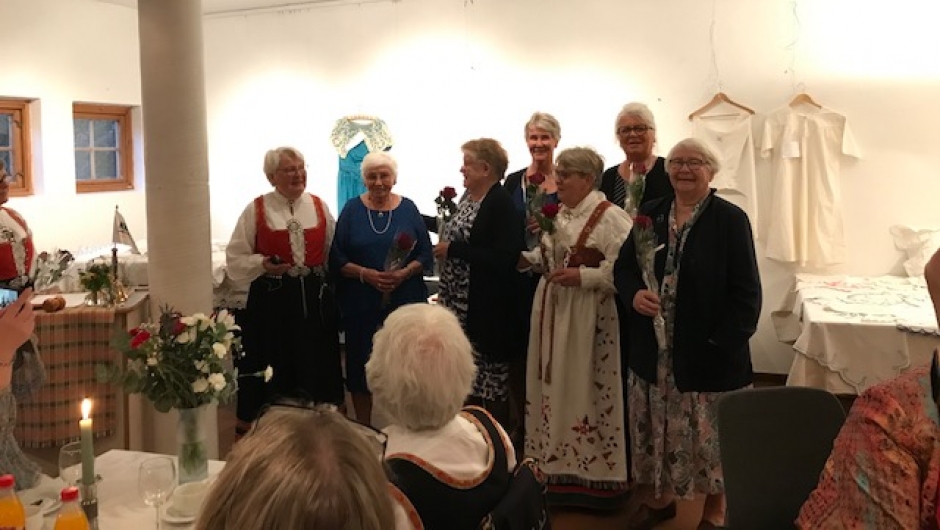 Tidligere ledere ble hedret. Foto: Trine Evensen Tidligere ledere ble hedret. Foto: Trine Evensen